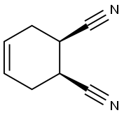 4-Cyclohexene-1,2-dicarbonitrile, (1R,2S)-rel- 结构式