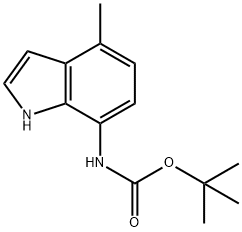 TERT-BUTYL (4-METHYL-1H-INDOL-7-YL)CARBAMATE 289483-84-7 结构式