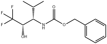 N-[(1S,2S)-3,3,3-trifluoro-2-hydroxy-1-(isopropyl)propyl]-carbamic acid benzyl ester(WXC08831) 结构式