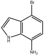 1H-Indol-7-amine, 4-bromo- 结构式