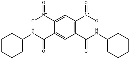 1-N,3-N-dicyclohexyl-4,6-dinitrobenzene-1,3-dicarboxamide 结构式