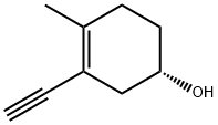 3-Cyclohexen-1-ol, 3-ethynyl-4-methyl-, (1S)- 结构式