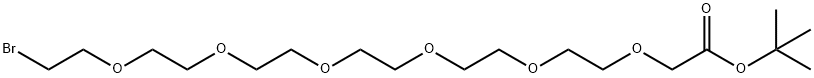 Br-PEG6-CH2COOtBu 结构式