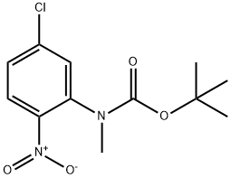 Carbamic acid, N-(5-chloro-2-nitrophenyl)-N-methyl-, 1,1-dimethylethyl ester 结构式