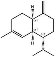 (1R,4AR,8AS)-1-异丙基-7-甲基-4-亚甲基-1,2,3,4,4A,5,6,8A-八氢萘 结构式