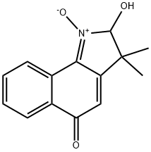 5H-Benz[g]indol-5-one, 2,3-dihydro-2-hydroxy-3,3-dimethyl-, 1-oxide 结构式