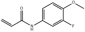 N-(3-氟-4-甲氧基苯基)丙-2-烯酰胺 结构式