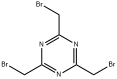 2,4,6-三溴甲基-1,3,5-三嗪 结构式