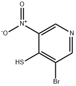 3-溴-5-硝基吡啶-4-硫醇 结构式