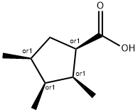 Cyclopentanecarboxylic acid, 2,3,4-trimethyl-, (1R,2S,3S,4S)-rel- (9CI) 结构式