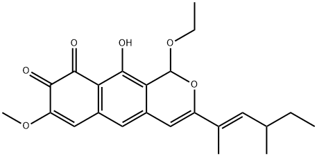 蜡蘑二酮 B 结构式