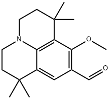 2,3,6,7-Tetrahydro-8-methoxy-1,1,7,7-tetramethyl-1H,5H-benzo[ij]quinolizine-9-carboxaldehyde 结构式