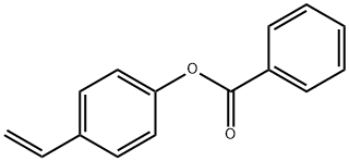 Phenol, 4-ethenyl-, 1-benzoate 结构式
