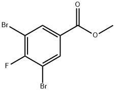 3,5-二溴-4-氟苯甲酸甲酯 结构式