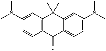 3,6-双(二甲氨基)-10,10-二甲基蒽-9(10H)-酮 结构式