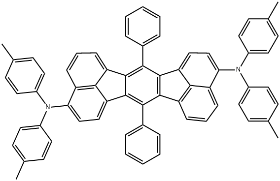 7,14-二苯基-N3,N3,N10,N10-四-甲苯基苊并荧蒽-3,10-二胺 结构式