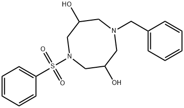 1,5-Diazocine-3,7-diol, octahydro-1-(phenylmethyl)-5-(phenylsulfonyl)- 结构式