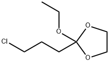 1,3-Dioxolane, 2-(3-chloropropyl)-2-ethoxy- 结构式