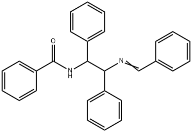 Benzamide, N-[1,2-diphenyl-2-[(phenylmethylene)amino]ethyl]- 结构式