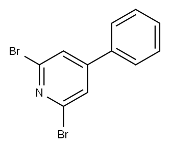 2,6-二溴-4-苯基吡啶 结构式