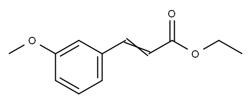 3-(3-甲氧基苯基)-2-丙烯酸乙酯 结构式