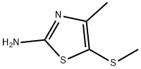 4-甲基-5-(甲硫基)噻唑-2-胺 结构式