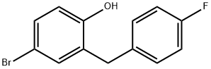 Phenol, 4-bromo-2-[(4-fluorophenyl)methyl]- 结构式