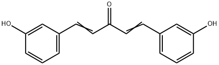1,5-Bis(3-hydroxyphenyl)penta-1,4-dien-3-one 结构式