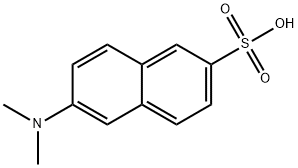 6-(二甲氨基)萘-2-磺酸 结构式