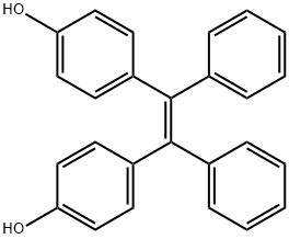 1,2-双(4'-羟基苯基)-1,2-二苯基乙烯 结构式