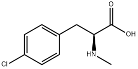 (S)-3-(4-氯苯基)-2-(甲氨基)丙酸 结构式