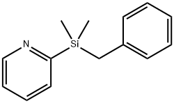 Pyridine, 2-[dimethyl(phenylmethyl)silyl]- 结构式