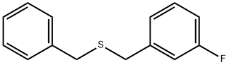 Benzene, 1-fluoro-3-[[(phenylmethyl)thio]methyl]- 结构式