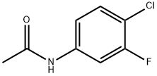 N-(4-氯-3-氟苯基)乙酰胺 结构式