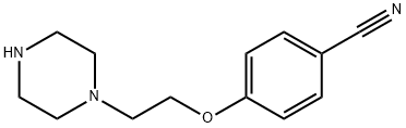 4-(2-(PIPERAZIN-1-YL)ETHOXY)BENZONITRILE 结构式