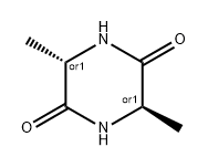2,5-Piperazinedione, 3,6-dimethyl-, (3R,6S)-rel- 结构式