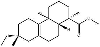 (1R)-7β-Ethyl-1,2,3,4,4a,5,6,7,8,9,10,10aα-dodecahydro-1,4aβ,7-trimethyl-1α-phenanthrenecarboxylic acid methyl ester 结构式