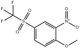 Benzene, 1-methoxy-2-nitro-4-[(trifluoromethyl)sulfonyl]- 结构式