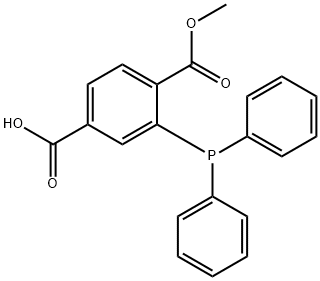 1-METHYL-2-(DIPHENYLPHOSPHINO)TEREPHTHA& 结构式