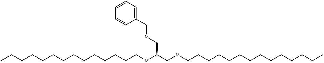 Benzene, [[(2R)-2,3-bis(tetradecyloxy)propoxy]methyl]- 结构式