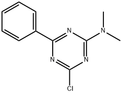 4-氯-N,N-二甲基-6-苯基-1,3,5-三嗪-2-胺 结构式