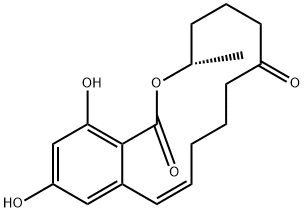 玉米赤霉烯酮(Z) 结构式