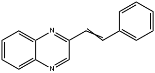 Quinoxaline, 2-(2-phenylethenyl)- 结构式