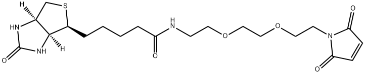 生物素-二聚乙二醇-马来酰亚胺 结构式