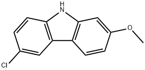 6-氯-2-甲氧基-9H-咔唑 结构式