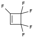 Cyclobutene, 1,3,3,4,4-pentafluoro- 结构式