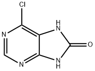 [6-CHLORO-7H-PURIN-8(9H)-ONE 结构式