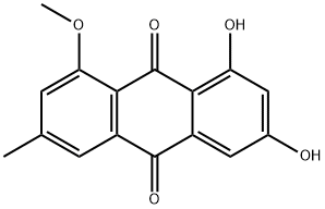大黄素-1-甲醚 结构式