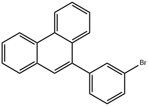 9-(3-溴苯基)菲 结构式