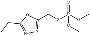 (5-ethyl-1,3,4-oxadiazol-2-yl)methylsulfanyl-dimethoxy-sulfanylidene-p hosphorane 结构式